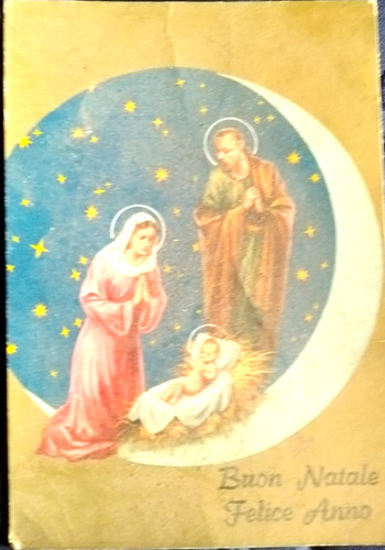 Cartolina buon natale - natale, e