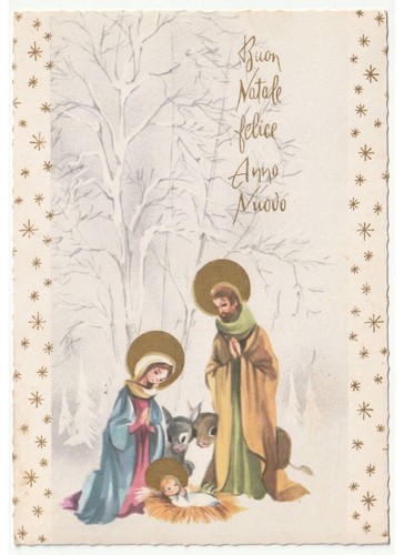 1977 sacra famiglia - , bue