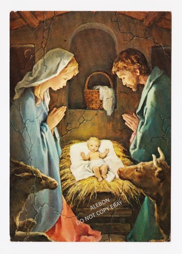 Cartolina sacra famiglia - -sacra,