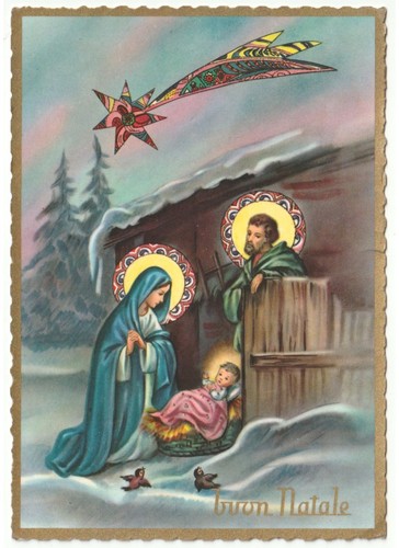 Cartolina religiosa vintage - cartolina,