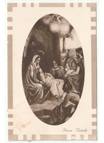 1932 cartolina religiosa buon - religiosa,