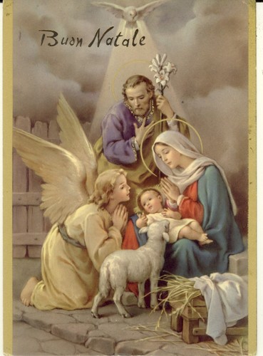 Augurale buon natale angelo - augurale, e