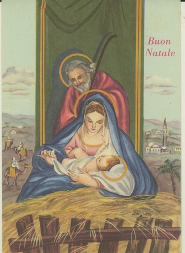 Augurale buon natale sacra - augurale,