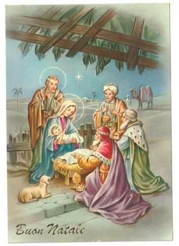Cartolina vintage buon - cartolina,