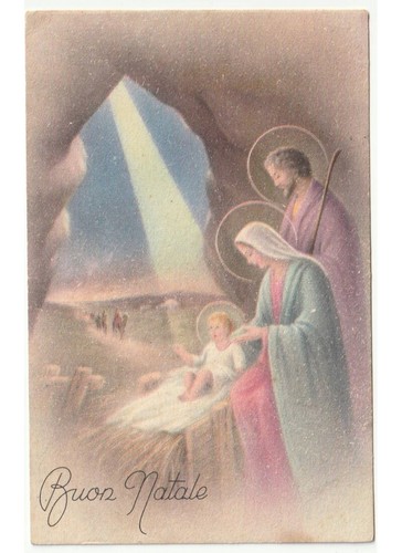1956 cartolina religiosa - , buon