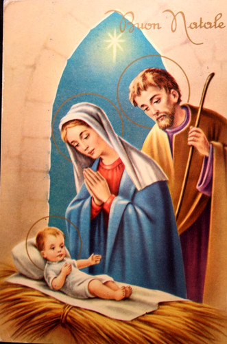 Buon natale sacra - sacra, famiglia