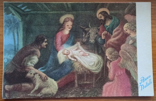 Cartolina buon natale a - cartolina,