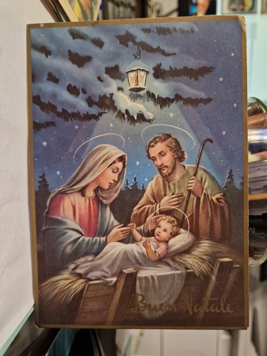 Cartolina buon natale - cartolina, sacra