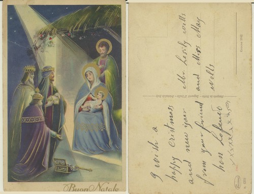 Augurale buon natale sacra - augurale,