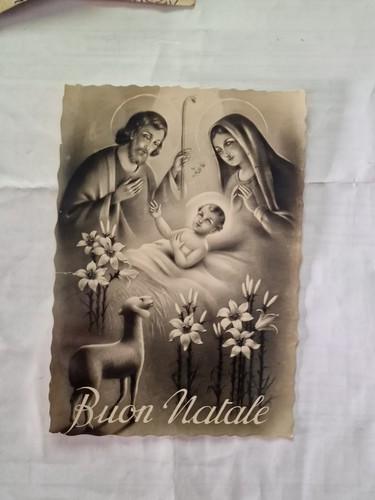 Cartolina buon natale - buon,
