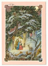 Buon Natale cartolina vintage